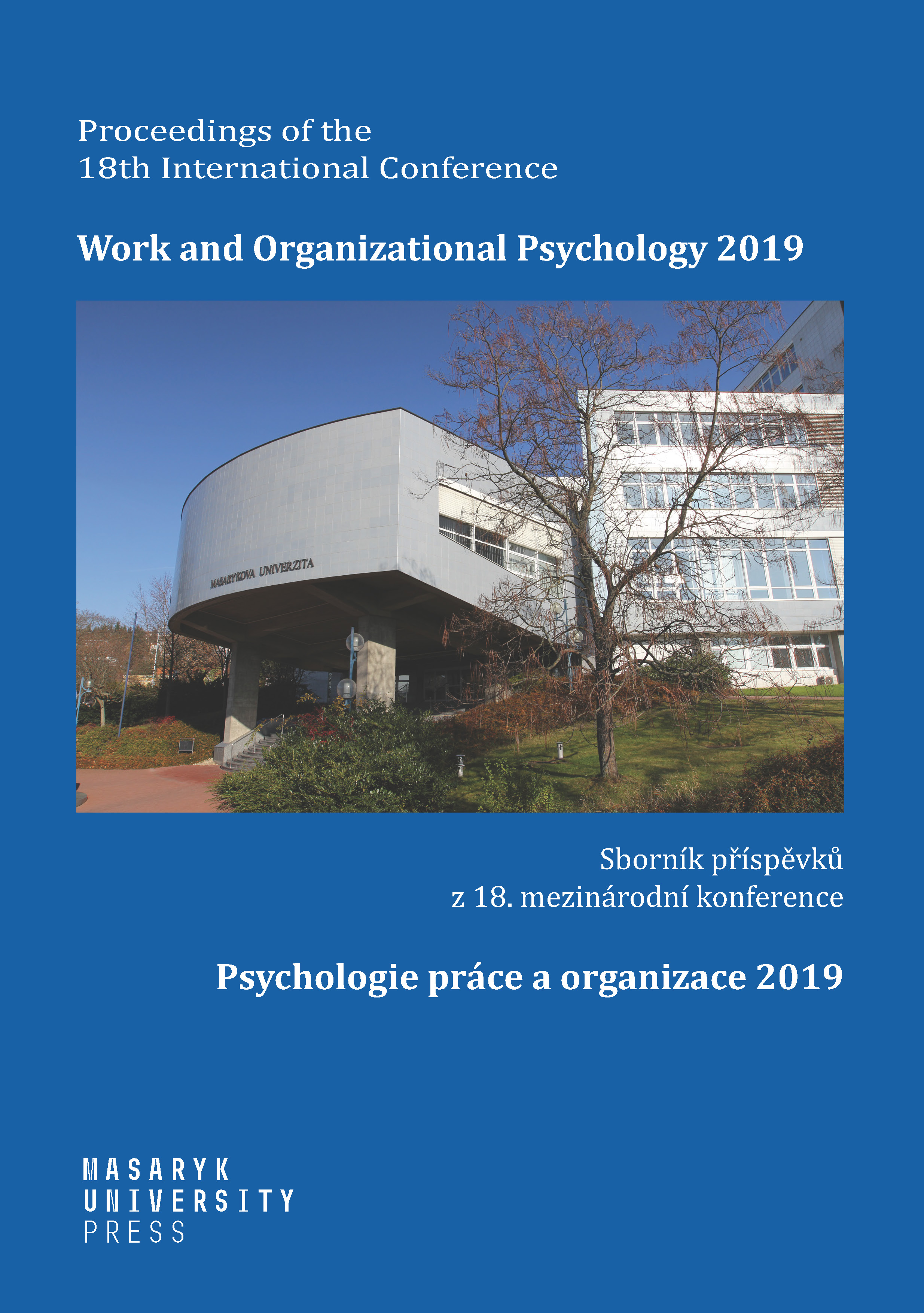 Obálka pro Psychologie práce a organizace 2019