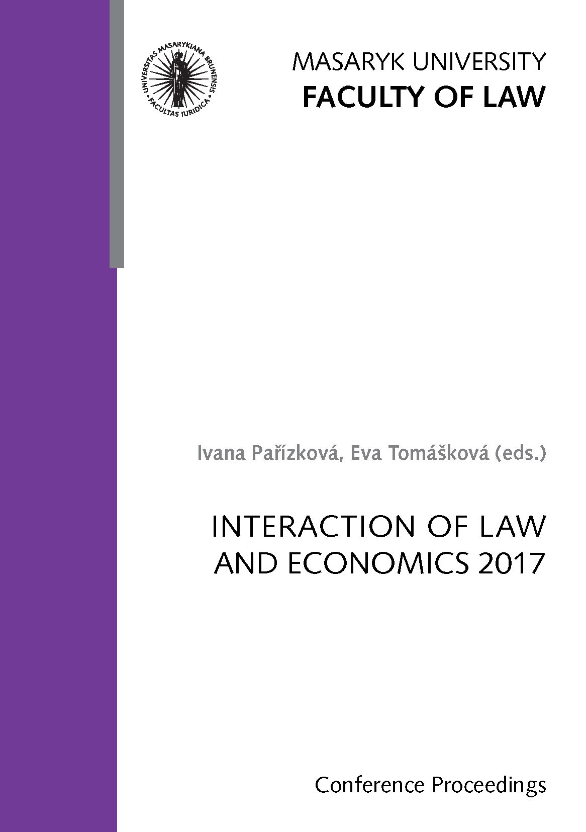 Obálka pro Interaction of Law and Economics 2017. Conference Proceedings
