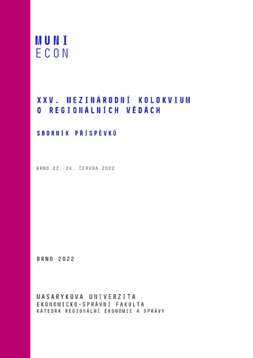 Obálka pro XXV. mezinárodní kolokvium o regionálních vědách. Sborník příspěvků