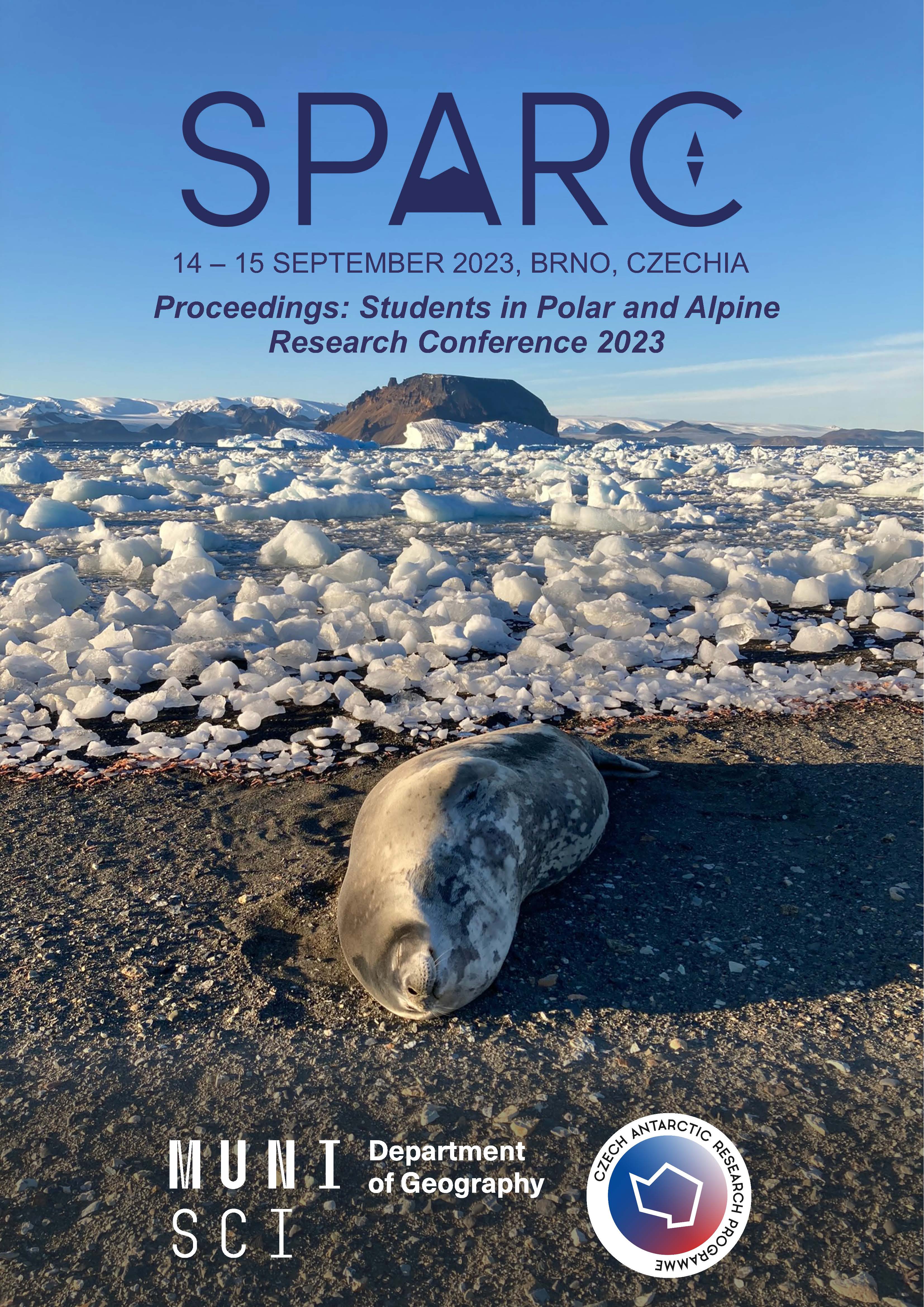 Obálka pro Proceedings: Students in Polar and Alpine Research Conference 2023