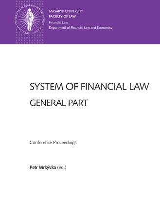 Obálka pro System of Financial Law – General Part. Conference Proceedings