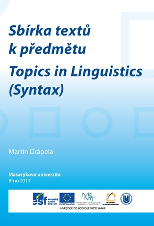 Obálka pro Sbírka textů k předmětu Topics in Linguistics (Syntax)