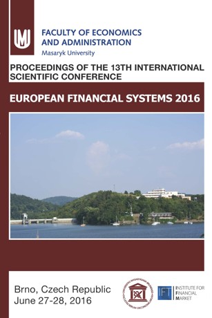 Obálka pro European Financial systems 2016