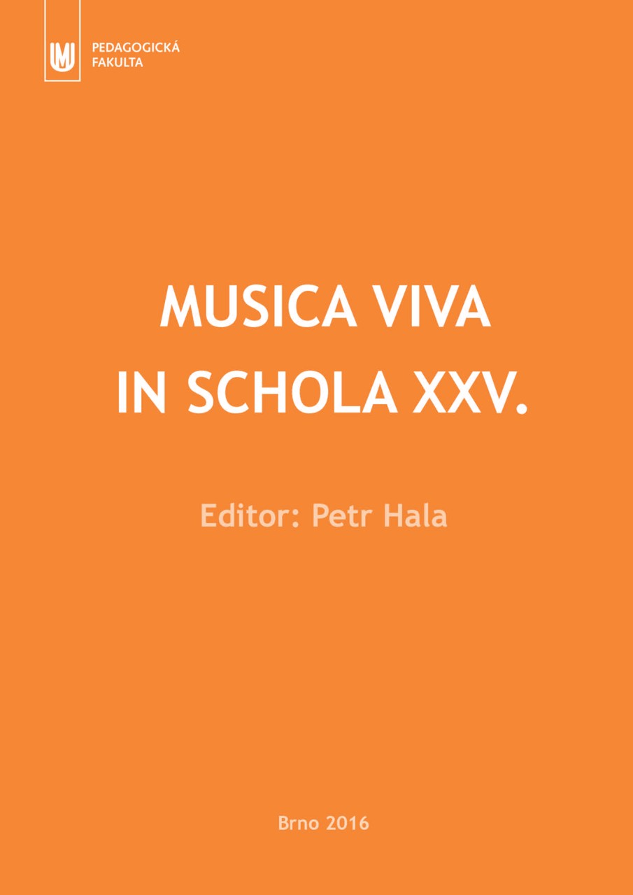 Obálka pro Musica viva in schola XXV.