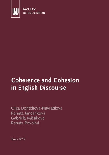Obálka pro Coherence and Cohesion in English Discourse