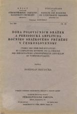 Související publikace: Doba polovičních srážek a periodická amplituda ročního srážkového průběhu v Československu/Temps des demi-précipitations et l'amplitude moyenne de la période des précipitations atmosphériyue annuelles en Tchécoslovaquie