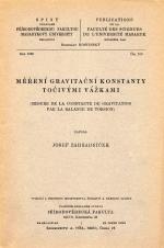 Měření gravitační konstanty točivými vážkami/Terrasses de la Svratka moyenne  (Cover image)