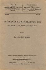 Příspěvky ku mineralogii ČSR/Beiträge zur Mineralogie der ČSR (Cover image)