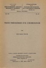 Trois théorémes sur l’homologie  (Cover image)