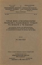 Související publikace: Vztah mezi atmosferickýni srážkami a nadmořskou výškou na Moravě a ve Slezsku/Le Rapport entre les précipitations atmosphériques en Moravie et en Silésie et l'altitude au-dessus du niveau de la mer