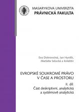 Evropské soukromé právo v čase a prostoru. II. díl: Část deskriptivní, analytická a systémově analytická (Cover image)