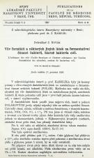 Související publikace: Vliv formiátů a některých jiných látek na fermentativní činnost bakterií, hlavně bakteria coli / L’influence des sels d’acide formique et d’autres substances sur l’action fermentaire des microbes, surtout de bacterium coli