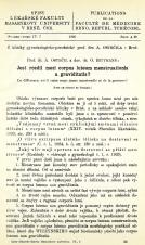 Jest rozdíl mezi corpus luteum menstruationis a graviditatis? / Le difference, est-il entre corps juane menstruelle et de la grossese? (Cover image)