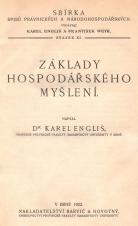 Základy hospodářského myšlení (Cover image)