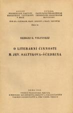 O literární činnosti M. Jev. Saltykova-Ščedrina (Cover image)