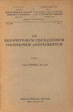 Ad bryophytorum cisuralensium cognitionem additamentum (Cover image)