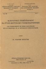 Karpatská zemětřesení na půdě republiky Československé (Cover image)