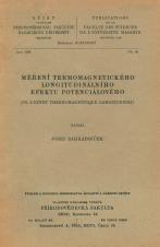 Související publikace: Měření termomagnetického longitudinálního efektu potenciálového