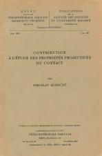 Contribution à l’étude des propriétés projectives du contact (Cover image)