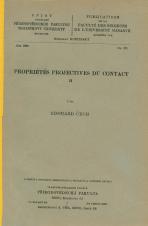 Propriétés projectives du contact. II. (Cover image)