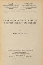 Trois théoremes sur la limite des transofrmations itérées (Cover image)