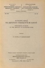 Související publikace: O vlivu solí na aktivitu vodíkových iontů