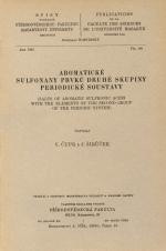 Aromatické sulfonany prvků druhé skupiny periodické soustavy (Cover image)