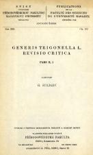 Generis Trigonella L. revisio critica. Pars II, 1 (Cover image)