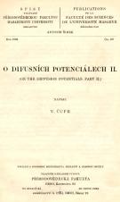 O difusních potenciálech. II. (Cover image)