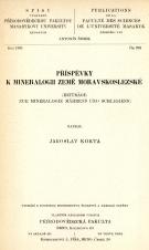 Příspěvky k mineralogii země moravskoslezské (Cover image)