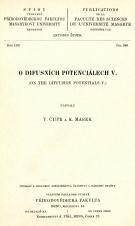 O difusních potenciálech V. (Cover image)