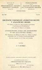 Soustavné vybudování atomových skupin v analytické chemii. VII, Reakce a tvorba solí 1-fenyl-3-methyl-5-pyrazolonu a isonitroso-pseudo-thiohydantoinu: podle pokusů N. Wintrové a B. Maretha (Cover image)