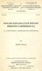 Sur les espaces (L) et sur les produits cartésiens (L) (Cover image)