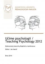 Učíme psychologii / Teaching Psychology 2012. Elektronický sborník příspěvků z konference (Cover image)