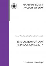 Obálka pro Interaction of Law and Economics 2017. Conference Proceedings