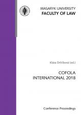 Související publikace: COFOLA International 2018. Conference Proceedings