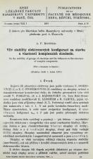 Související publikace: Vliv stability elektronových konfigurací na stavbu a vlastnosti komplexních sloučenin / On the stability of groups of electrons and its influence of the structure of complex compounds