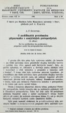 O modifikacích protoheminu připraveného z analytických protoporfyrinů : (II. sdělení) / Sur les modifications des protohémines préparées à partir des protoporphyrines analytiques (Cover image)