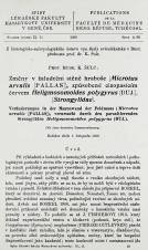 Změny v žaludeční stěně hraboše (Microtus arvalis [Pallas]), způsobené cizopasícím červem Heligmosomoides polygyrus (DUJ.), (Strongylidae) / Veränderung in der Magenwand der Feldmaus (Microtus arvalis [Pallas]), verursacht durch den parasitierenden Strongyliden Heligmosomoides polygyrus (DUJ.) (Cover image)