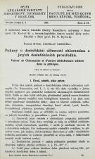 Související publikace: Pokusy o desinfekční účinnosti chloraminu a jiných desinfekčních prostředků / Valeur de Chloramine et d’autres désinfectants utilisés dans la pratique