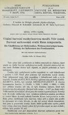 Související publikace: Vitální barvení methylenovou modří : vliv iontů : barvení sarkosomů svalů Rana temporaria / Die Vitalfärbung mit Methylenblau : Wirkung einwertiger Ionen : Färbung der Sarkosomen des Froschmuskels