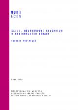 XXIII. mezinárodní kolokvium o regionálních vědách. Sborník příspěvků (Cover image)