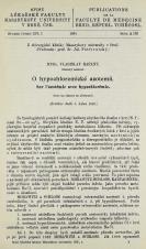 Související publikace: O hypochloremické azotemii / Sur l’azotémie avec hypochlorémie