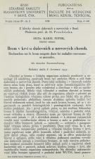 Brom v krvi u duševních a nervových chorob / Recherches sur le brom sanguin dans les maladies nerveuses et mentales (Cover image)