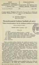 Související publikace: Haemodynamické hodnoty kardiaků při práci / Valeurs hémodynamiques chez les cardiaques pendant un effort