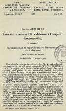 Zkrácení intervalu PR s deformací komplexu komorového / Raccourcissement de l'intervalle PR avec déformation du ventriculogramme (Cover image)