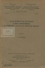 Související publikace: Quod momentum significet Carex pediformis in stepposis silvaticis Europae mediae