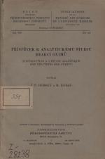 Související publikace: Příspěvek k analytickému studiu reakcí oximů
