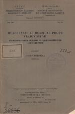 Související publikace: Musci Insulae Rossicae prope Vladivostok : ad Bryophytorum Orientis extremi cognitionem additamentum