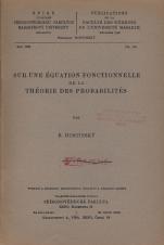 Sur une équation fonctionnelle de la théorie des probabilités (Cover image)